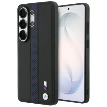 BMW Perforated Stripe Logo MagSafe vāciņš priekš Samsung Galaxy S26 Ultra, zils