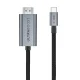 Tech-Protect UltraBoost USB-C uz HDMI 2.1 video kabelis 8K 60Hz 300 cm, pelēks