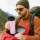 4Fizjo Mountain Goat TRAVEL termokrūze, 380 ml, rozā