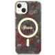 Guess iPhone 14 Plus vāciņš Flower MagSafe, zaļš