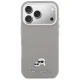 Karl Lagerfeld Karl & Choupette Head Pins чехол Saffiano с MagSafe для iPhone 17 Pro – серый