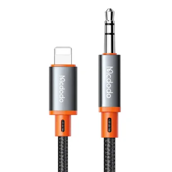 Mcdodo CA-0780 Audio Cable iPhone Apple Lightning to Mini Jack AUX 3,5mm, 1.2m, Black | Аудио Провод...