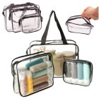 Transparent Travel Organizer Makeup Travel Bags, 3 pcs.