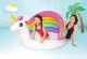 Intex Unicorn piepūšamais baseins bērniem ar jumtiņu, 127x102x69 cm
