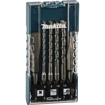 Набор буров и зубил Makita E-15746 SDS-Plus, 6 шт.