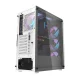 Datora korpuss Darkflash DK351 ar 4 RGB ventilatoriem, balts