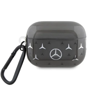 Чехол Mercedes MEAP28DPMGS Large Star Pattern для AirPods Pro 2 черный