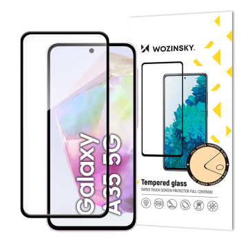 5D Защитное Стекло для Samsung Galaxy A35 ( SM-A356E/DS ) / A55 ( SM-A556B/DS ), Черное...