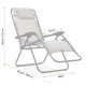 Folding garden lounger with cushion Sofotel ChillWell Soft, grey