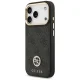 Чехол Guess 4G Strass Logo & Big Strap Metal Buttons MagSafe для iPhone 17 Pro, Черный