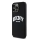DKNY iPhone 13 Pro Max vāciņš Liquid Silicone White Printed Logo MagSafe, melns