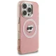 Karl Lagerfeld IML Choupette Head Logo MagSafe Case for iPhone 16 Pro Max, Pink