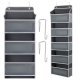 Over The Door Hanging Organizer Ruhhy 5 Shelves, Grey White