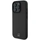 Чехол Mercedes для iPhone 16 Pro Max с MagSafe, кожа, черный
