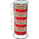 Kapučīno krūzīšu komplekts ar statīvu Bialetti Tricolore, 4 gab.