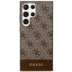 Samsung Galaxy S23 Ultra (SM-S918) Guess 4G Stripe Collection Case Cover (GUHCS23LG4GLBR), Brown | Чехол Кейс...