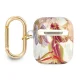 Чехол Guess для AirPods из серии Flower Strap Collection фиолетовый