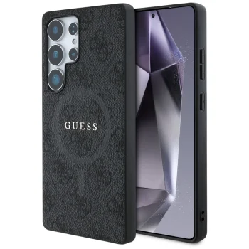 Guess 4G MagSafe ümbris Samsung Galaxy S25 Ultra jaoks, must