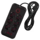 Сетевой фильтр Maclean MCE391 B, 6 розеток, 4x USB-A, 1x USB-C, 2500W, 3м, Черный