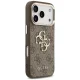 Чехол Guess 4G Strap 4G Classic Logo Metal Trims для iPhone 18 Pro / 17 Pro, коричневый