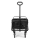 Saliekamais dārza un pludmales transporta ratiņš MultiGarden 47x105 cm, melns