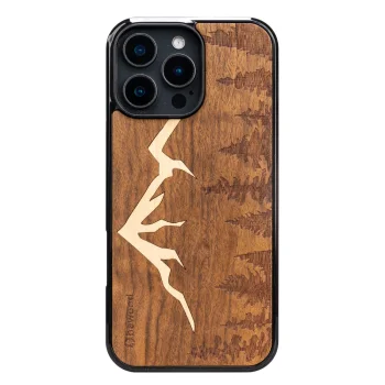 Koka korpuss iPhone 16 Pro Max IMBUIA MOUNTAINS no masīvkoka | Bewood Wooden Case for