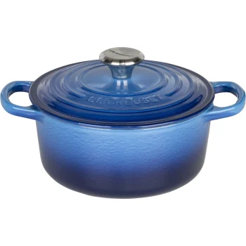 Le Creuset Signature Round Cast Iron Casserole 18 cm, 1.8 L, Blue