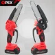 Akumulatora ķēdes zāģis OPEX TOOLS OPX28026 6\" 21V 2x 1.5Ah, sarkans/melns