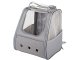 Ventilated Pet Carrier Backpack for Cats and Small Dogs with Window, Grey