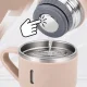 Stainless Steel Thermos Set 500 ml with 3 Cups, Pink