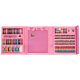 Painting art set in suitcase 208 pieces pink