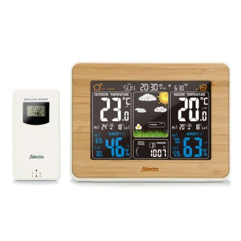 Метеостанция Alecto WS-1560 с беспроводным датчиком, Bamboo