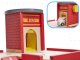 LULILO Bērnu Spēļu Rotaļu Koka Ugunsdzēsības Depo | Kids Wooden Toy Fire Station