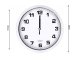 Large Silent Wall Clock with Second Hand, 20 cm, Silver