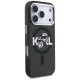 Karl Lagerfeld IML Glitter MagSafe vāciņš Apple iPhone 17 Pro Melns