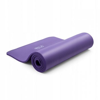 4Fizjo Sporta vingrošanas paklājs jogas fitnesa paklājiņš NBR 180x60x1.5cm biezais, Violets | Foam Fitness Yoga...