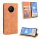 OnePlus 7T Vintage Style Magnetic Leather Wallet Protective Case Cover, Brown | Чехол для Телефона...