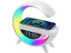 Настольная RGB LED лампа с индукционной зарядкой, Bluetooth колонкой и...