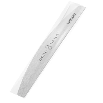 Ocho Nails pusmēness formas plānā nagu vīle 180/240, 1 gab.