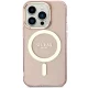 Чехол Guess для iPhone 14 Pro Glitter Gold MagSafe, розовый