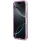 Guess IML Glitter Flowers Triangle MagSafe vāciņš iPhone 17 Pro Max – violets | Phone Case Cover