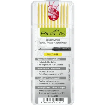 Marķiera serdes Pica DRY 4032 2.8 mm, 10 gab., dzeltenas