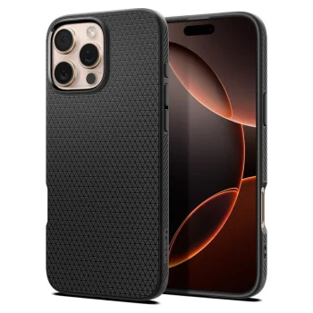 Spigen Liquid Air Case for iPhone 16 Pro, Black