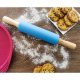 Скалка Кондитерская Силиконовая 38 см, синий | Pastry Roller Confectionery Silicone