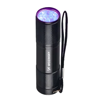 Ультрафиолетовый фонарик Wozinsky WLD-9L IP65 для детекции, 9 LED, черный