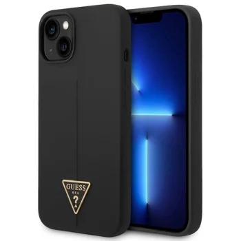 Чехол Guess Silicone Triangle для iPhone 14 Plus черный
