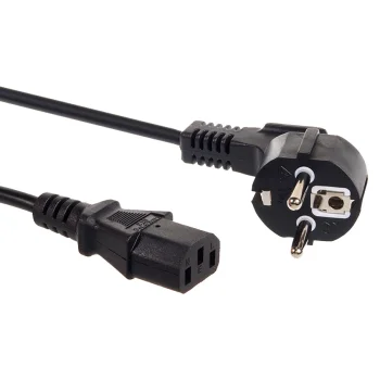 Maclean MCTV-691 barošanas kabelis, EU uz IEC C13, 3-pin, 1.5m