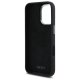 DKNY iPhone 16 vāciņš Liquid Silicone Metal Logo, melns
