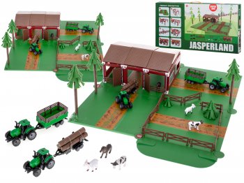 Attīstošā Rotaļlieta Bērniem Lielā Ferma ar Dzīvniekiem Komplekts | Educational Kids Toy Set Big Farm Barn with...
