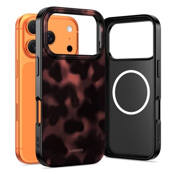 Tech-Protect Lamano MagSafe vāciņš iPhone 17 Pro – melns un sarkans | Phone Case Cover